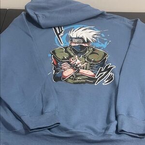 Blue Graphic Men’s Hoodie/Bunny Hug Anime
